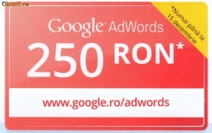 Google AdWords - cod voucher - credit de 200 lei la doar 20 lei promovare publicitate site reclama foto