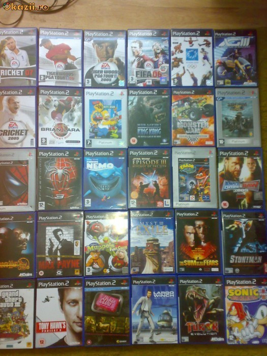 Vand colectie jocuri ps2 pentru Playstation 2 - 62 bucati