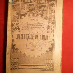 V.Zaharescu - Cutremurele de Pamant - Ed. 1923