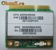 Placa wireless HP RealTek RTL8188CE Half Mini PCIe Wireless Wlan 640926-001 / 639967-001 bgn HP pavilion g7 foto