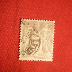 *Timbru 3 C gri Alegorie 1879 Franta ,stamp.