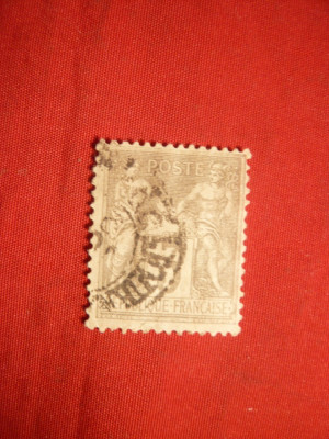 *Timbru 3 C gri Alegorie 1879 Franta ,stamp. foto