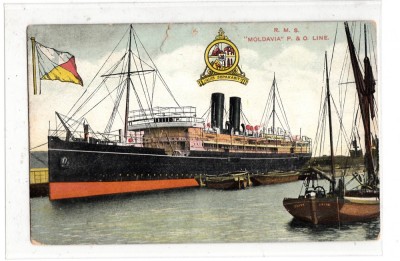 B71479 RMS Moldavia P &amp;amp;amp; O Line foto