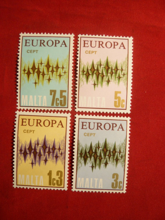 Serie Europa CEPT 1972 Malta ,4val.