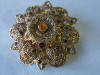 Decor Marochinarie Metal Galben Pietre Galbene Aplicatii Accesorii Dama