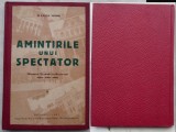 Faust Mohr , Amintirile unui spectator , Miscarea Teatrala in Bucuresti , 1937, Alta editura