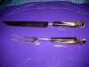 Splendid set oriental cu model persan de servit fripturi, prajituri, anii 1930