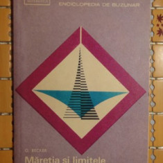 O. Becker MARETIA SI LIMITELE GANDIRII MATEMATICE Ed. Stiintifica 1968
