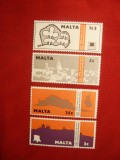 Serie- Anul Arhitecturii Europene 1975 Malta , 4 val.