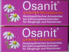 OSANIT - Granule homeopate calmare dureri dentare pt bebelusi foto