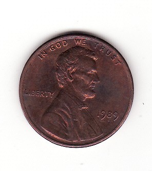 S.U.A. ( U.S.A ) 1 cent 1989 foto