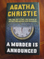 Agatha CHRISTIE - A MURDER IS ANNOUNCED (2005, Londra, in engleza, CA NOUA!) foto