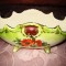Stativ servetele antic din majolica, perioada 1900
