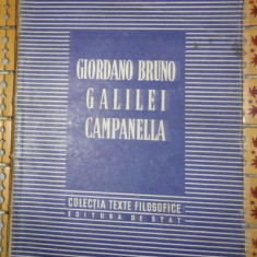 Bruno Galilei Campanella TEXTE ALESE Ed. de stat pt. lit. st. si didactica 1951