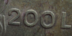 200 lei 1945 eroare batere -- dubla batere la 200 -- piesa 1 foto