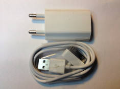 Incarcator + Cablu USB Apple iPod Nano Classic Touch iPhone 2G 3G 3GS 4 4S foto