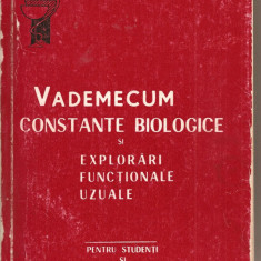 (C2021) VADEMECUM - CONSTANTE BIOLOGICE SI EXPLORARI FUNCTIONALE UZUALE DE DR. MIHAI COSMA, IASI, 1978, PENTRU STUDENTI SI MEDICI