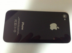 Carcasa Capac Spate Apple iPhone 4 Black Original foto