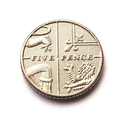 ANGLIA / MAREA BRITANIE 5 PENCE 2009 SCUT ** foto
