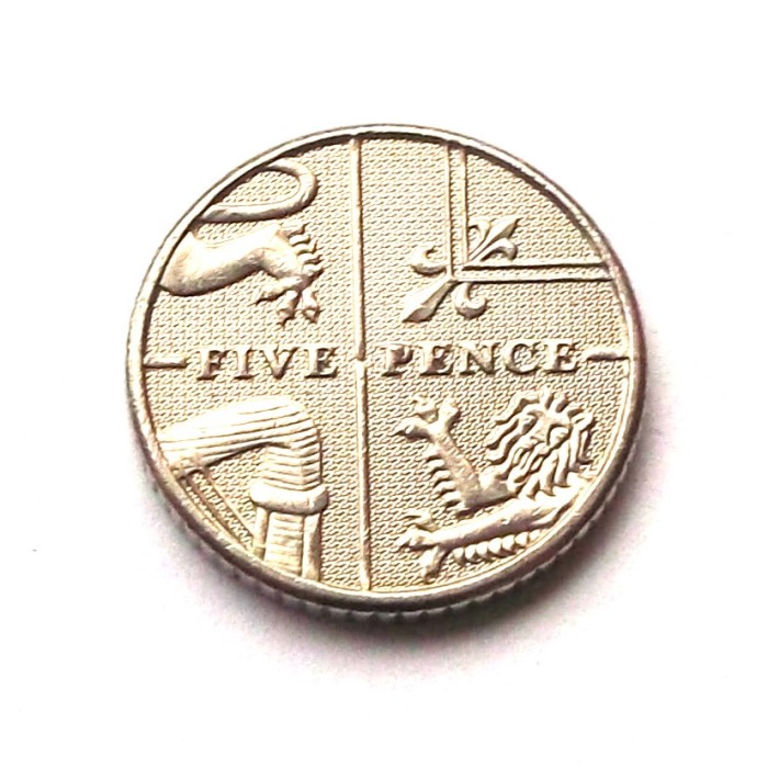 ANGLIA / MAREA BRITANIE 5 PENCE 2009 SCUT **