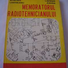 MEMORATORUL RADIOTEHNICIANULUI - STELIAN LOZNEANU , CARTEA ESTE CA NOUA .