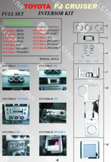 COMPLET SET CROMATE INTERIOR TOYOTA FJ CRUISER 07-ON [36pcs] foto