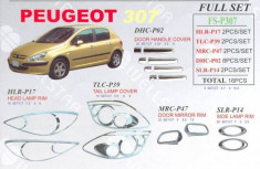 COMPLET SET CROMATE PEUGEOT P307 [16pcs] foto