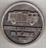 C36 Medalie -Pompieri(Bomber)-1990-Spania -marime circa 52 mm -greutate aprox. 49 gr-starea care se vede, Europa