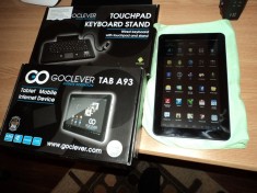 Tableta 9&amp;quot;, originala GoCleverTabA93, NOUA, 3G Dongle, display LED,Capacitiv Multi-touch, Android 4.0.4, CPU 1,2 Ghz, Mali400-quad-core, RAM 512 DDR3 foto