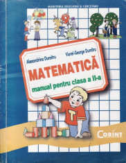 MATEMATICA MANUAL PT CLASA A II A de ALEXANDRINA DUMITRU ED. CORINT foto