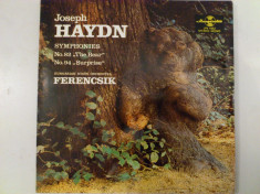 Disc vinil vinyl pick-up JOSEPH HAYDN Symphonies no84 The Bear no94 Surprise FERENCSIK rar vechi colectie foto