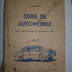 N.Negrutiu-Curs de automobile/ 1957