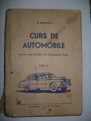 N.Negrutiu-Curs de automobile/ 1957 foto