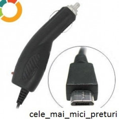 INCARCATOR AUTO BLACKBERRY Tour 9630 CHARGER AUTO NOU CU MUFA microUSB foto