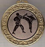 C67 Medalie JUDO -Campionatul European, Bucuresti. Romania 22.05.2010-cu panglica -marime circa 70x74 mm -greutate aprox. 97 gr -starea care se vede