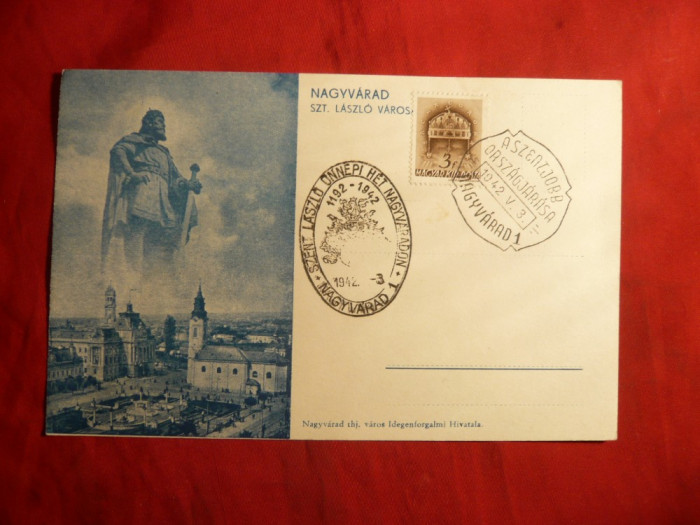 Carte Postala Ilustrata -Oradea, stamp. spec. , Sf.Stefan 1942