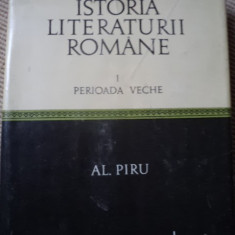 istoria literaturii romane vol 1 perioada veche Piru critica literatura 1970 RSR