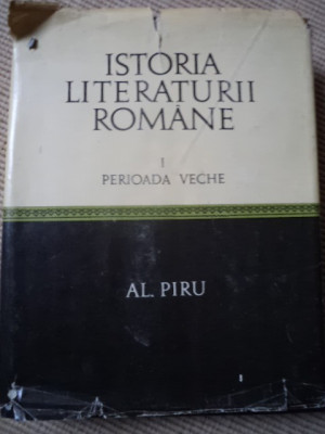 istoria literaturii romane vol 1 perioada veche Piru critica literatura 1970 RSR foto