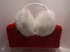 Mansoane pentru urechi - (Ear Muffs) - Alb - Protejeaza urechile de ger si vant foto