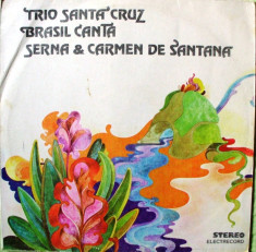 TRIO SANTA CRUZ -BRASIL CANTA SERNA &amp;amp;amp; CARMEN DE SANTANA (DISC VINIL) foto