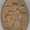 C76 Medalie veche(medalion) reprezentand un ingeras -marime circa 39x66 mm -greutate aprox. 30 gr -starea care se vede
