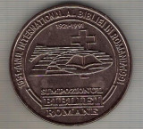 C57 Medalie -1991 -Anul International al Bibliei in Romania -marime circa 59 mm -greutate aprox. 24 gr -starea care se ved