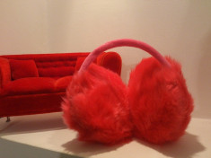 Mansoane pentru urechi - (Ear Muffs) - Roz - Protejeaza urechile de ger si vant foto