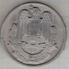 C75 Medalie Colegiul National de Aparare -Romania -Fondat 1992-(Proba) -marime circa 64 mm -greutate aprox. 72 gr -starea care se vede