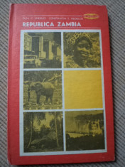 REPUBLICA ZAMBIA oleg nedelcu 1982 carte geografie africa hobby ilustrata foto foto