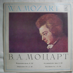 W. A. Mozart -Ein musikalischer Spass KV 552 / Divertimento no. 1 KV 136 - VINIL