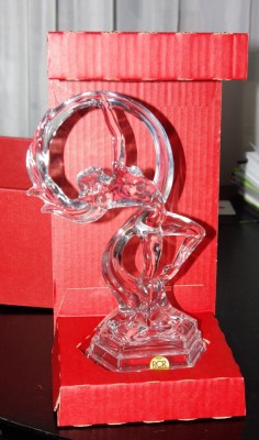 OBIECT DECORATIV DIN CRISTAL ITALIA foto