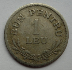 1 leu 1924 monetaria Bruxelles - piesa 6 - foto