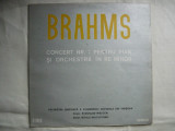 Brahms - Concert nr. 1 pentru pian si orchestra in Re minor - ( solist Witold Malcuzynski ) - VINIL, Clasica