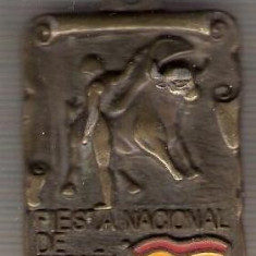 C99 Medalie de CORIDA -Spania(taur, toreador, arena) -marime circa 31x45 mm -greutate aprox.33 gr -starea care se vede